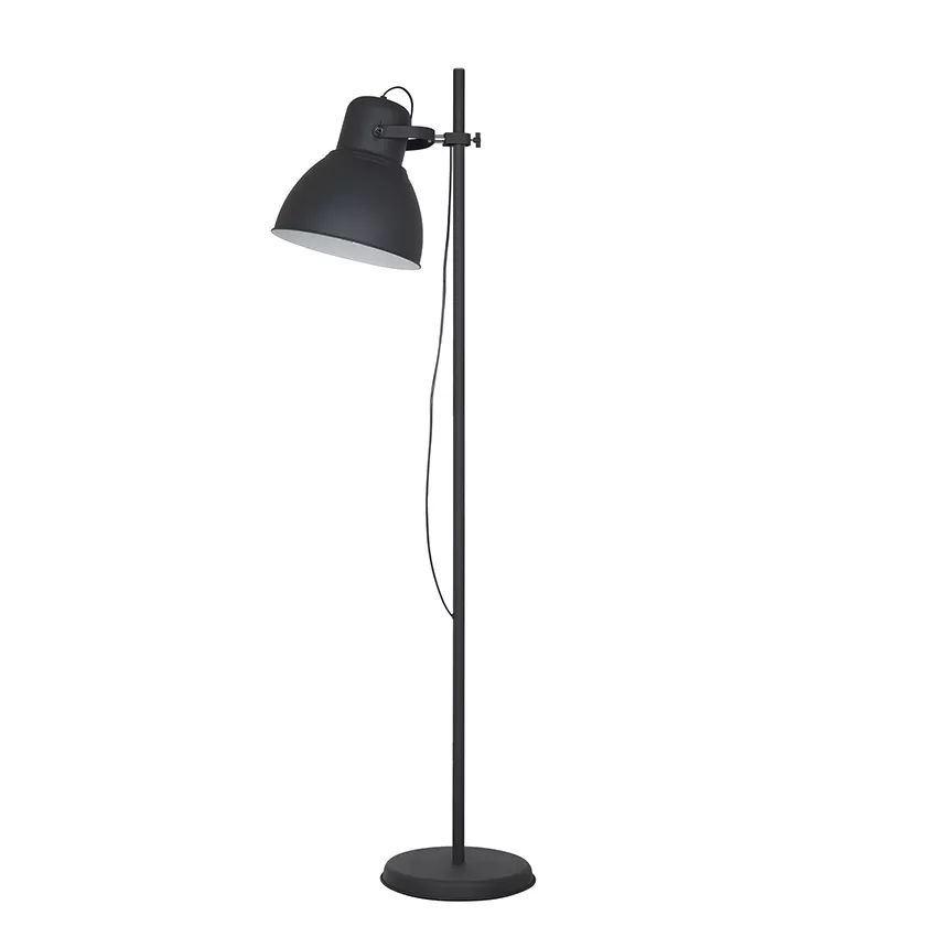 floor lamp with sliding spotlight (black)