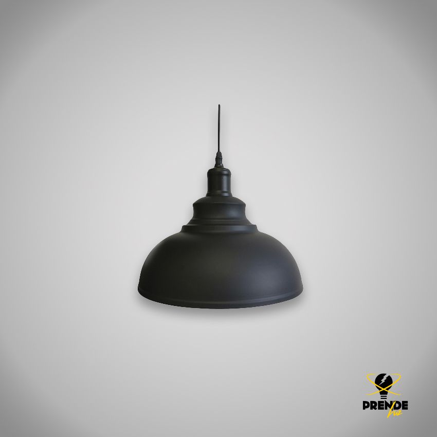 lámpara negra vintage de techo