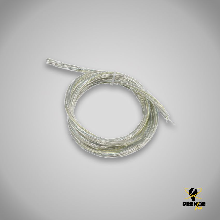 cable de plástico trenzado transparente