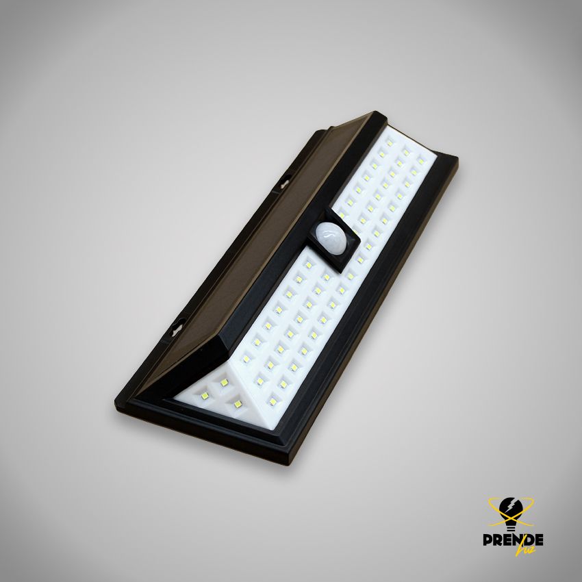 aplique solar LED recargable con sensor de movimiento 10 W