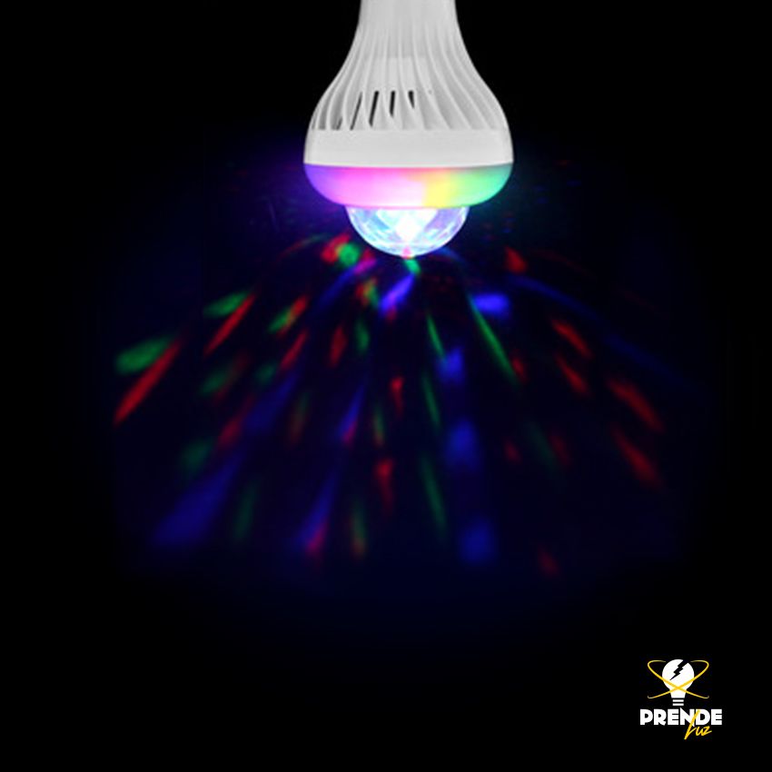 bombilla LED disco RGB E-27