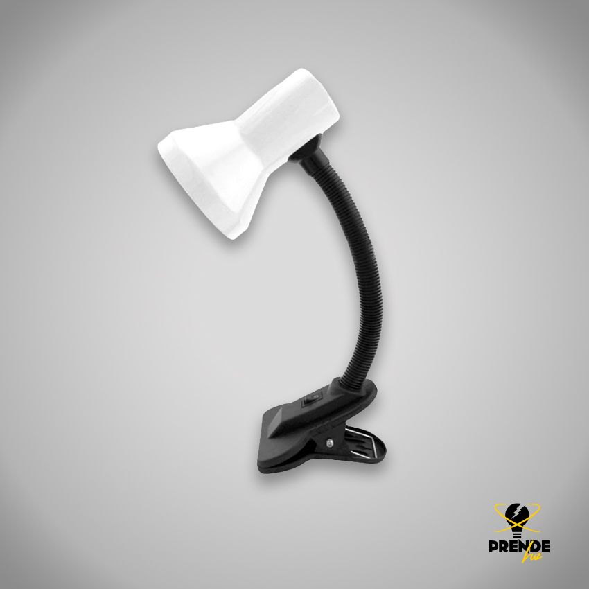 clamp lamp black and white for E-27