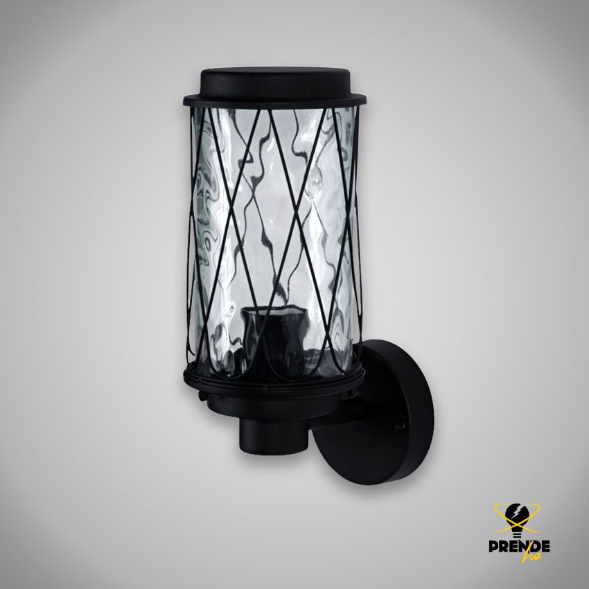 black wall lantern cage type 60W E-27