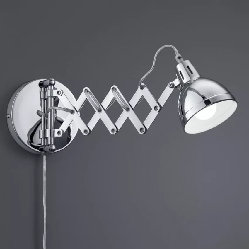 extendable wall lamp nickel E-14 flexo style