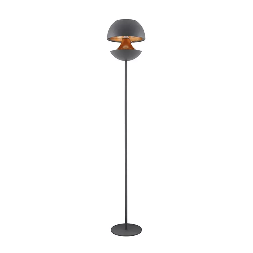 floor lamp modern design black and gold E-27