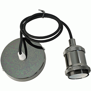 metal pendant light socket E-27 60W