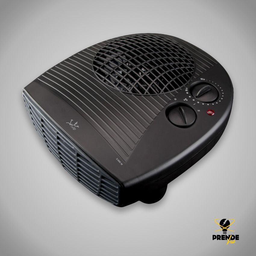 silent black horizontal air heater 20W - 1000W - 2000W