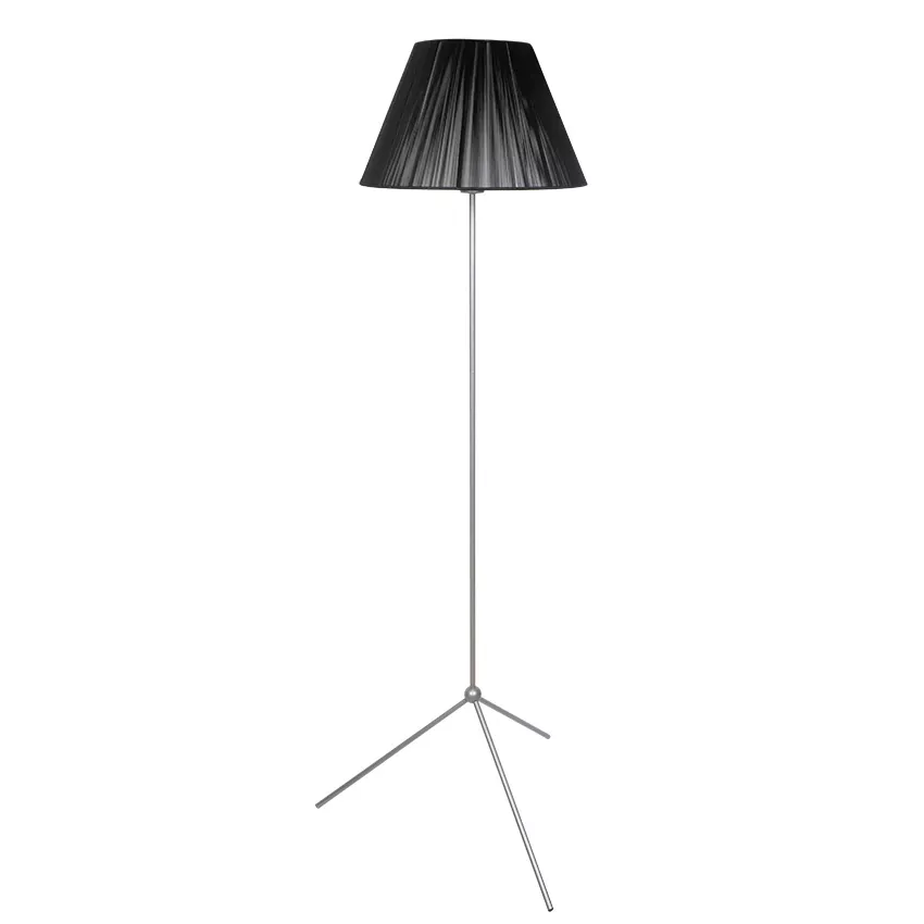 floor lamp with switch and black thread shade E-27
