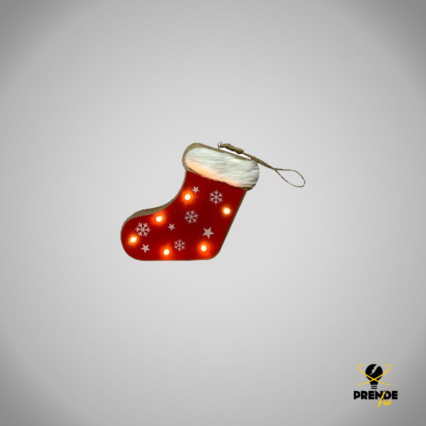 hanging Christmas Stocking with light (batteries not included)