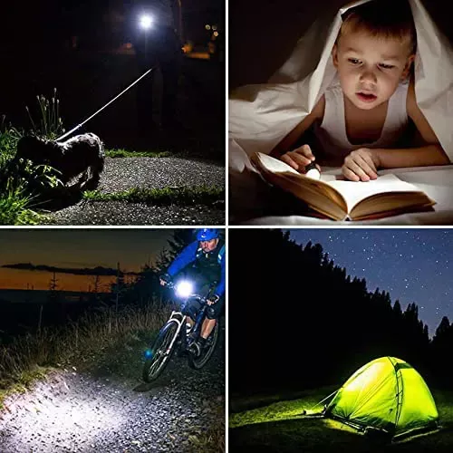 high-powered mini LED pocket torch with variable focus and 3 light modes