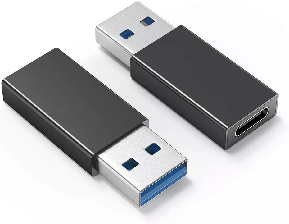 pack 2 und - Adaptador de tipo USB 3.0 (macho) a Tipo C (hembra)