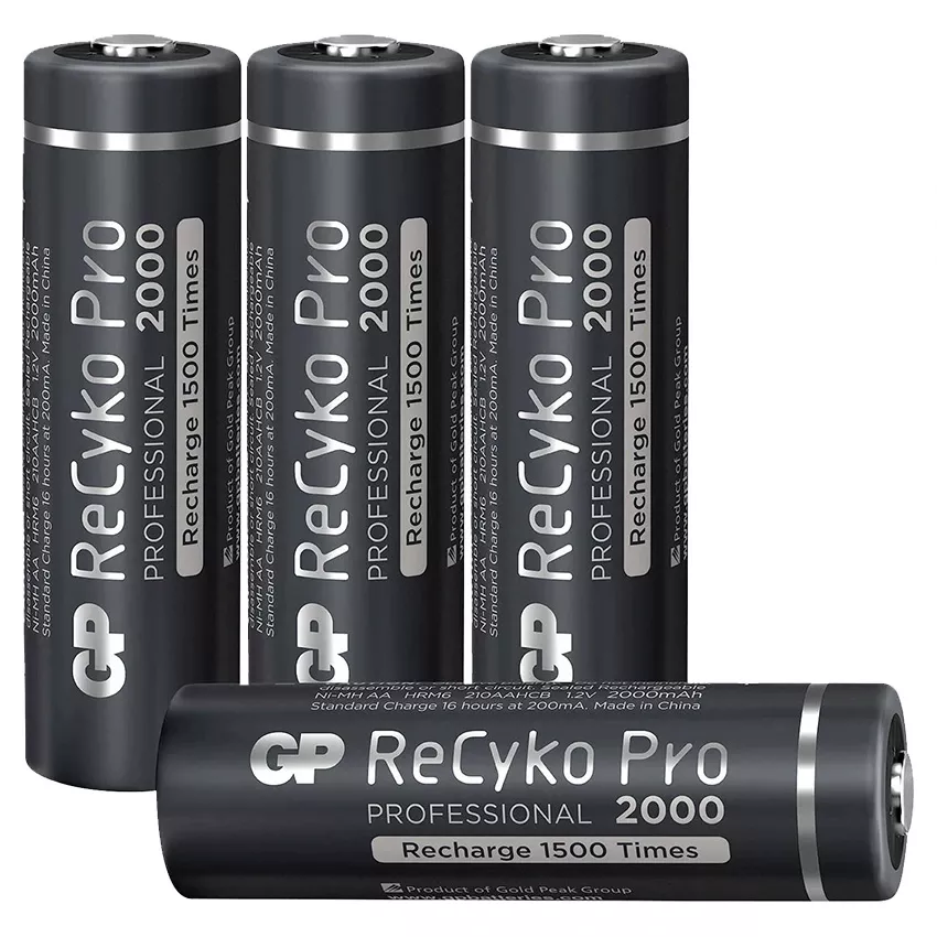 4 Recyko+ AA-size batteries, precharged