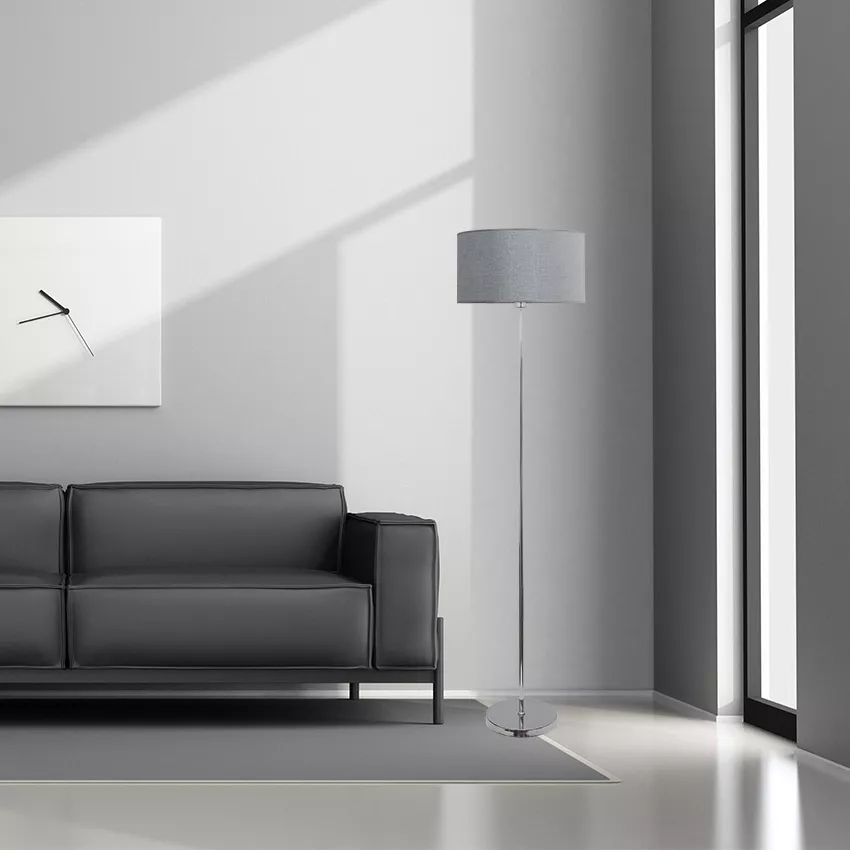 floor lamp silver color Axel series SILVER PLATA 1xE27 